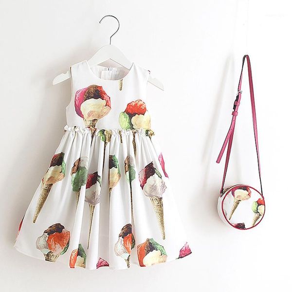 

girl's dresses toddler baby girl dress with a bag european and american style children sleeveless party clothes summer style1, Red;yellow