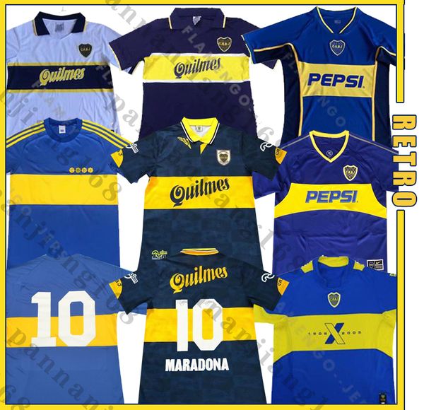 

boca jusiors 1981 1995 1997 1999 2002 ретро футбол для футбола 02 03 05 главная прочь классический # 10 roman maradona # 10 винтажные футбол, Black