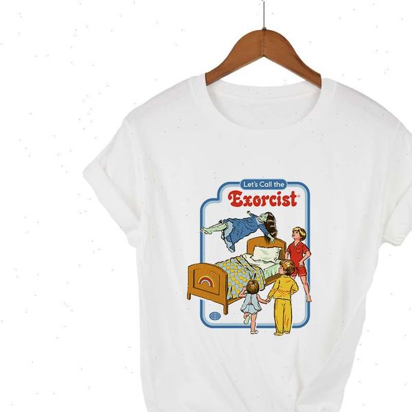 

black humour printing young ladies harajuku t shirt spring summer tshirt hipster sleeve round neck t shirt, White