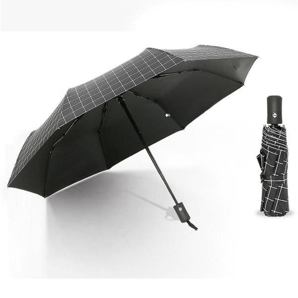 

ветрозащитный travel umbrella руководства открытого водонепроницаемый три складного металл вал pongee ткань компактная женщина мужчины зонти
