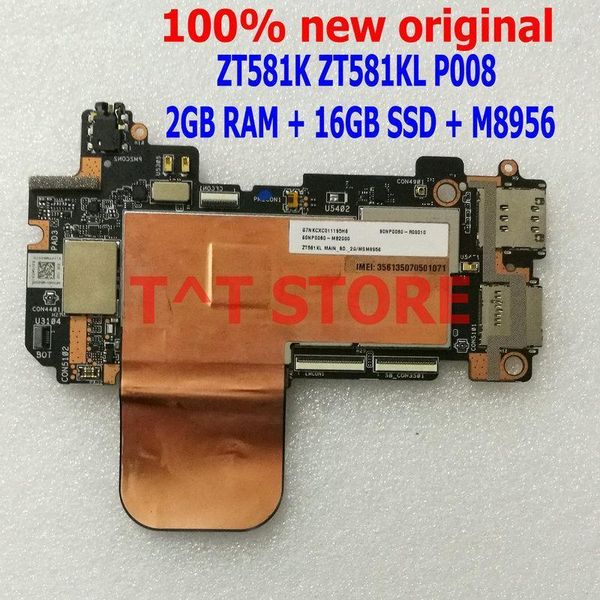 

fans & coolings original for asus zenpad z8 zt581kl zt581k p008 tablet lapmotherboard mianboard logic board w m8956 2gb ram 16g ssd1
