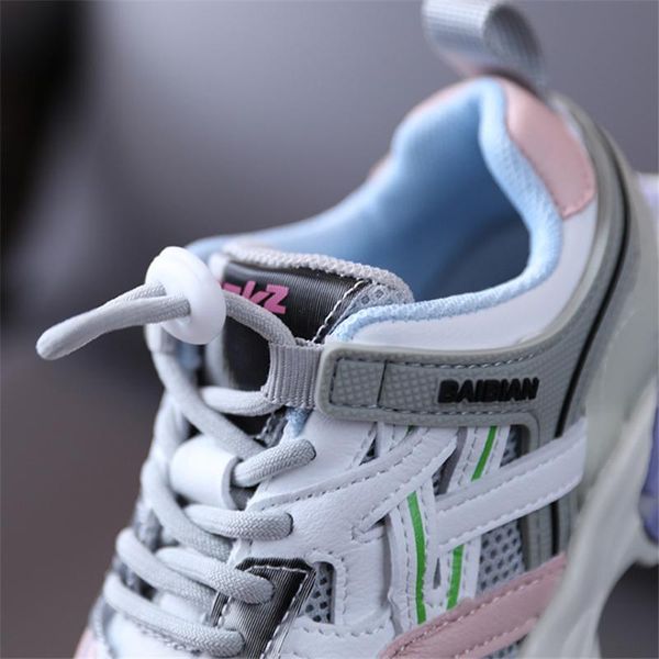 

dimi 2020 autumn new children shoes boys girls sport shoes fashion colorblock trend breathable non slip kids sneakers qylgtt infant2005, Black