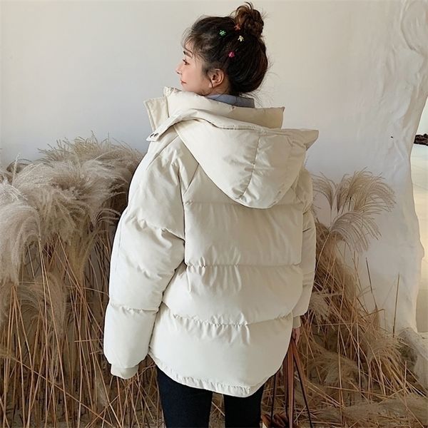 

womens parka casual outwear autumn winter hooded coat jacket fashion 201119, Black