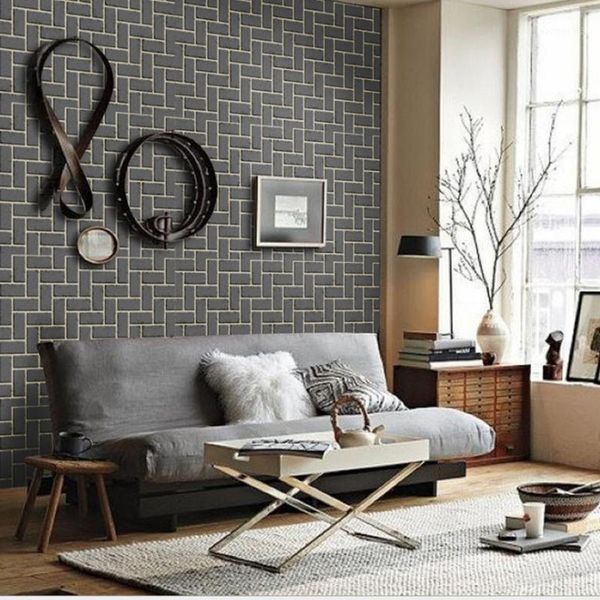 

home decor 3d pvc wood grain wall stickers paper brick stone wallpaper rustic effect self-adhesive home decor sticker room1