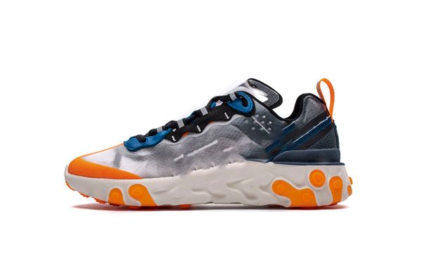 

white black schematic react element 55 mens running shoes react vision 87 honeycomb script tour men women trainer sports sneakers