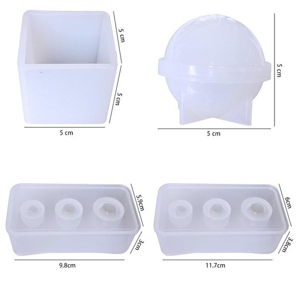 

qiaoqiao diy ювелирных изделий изложницы tools kit egg болл круглой площади силиконовые ювелирные изделия смола пресс-формы wmtbne bdegarden, Black