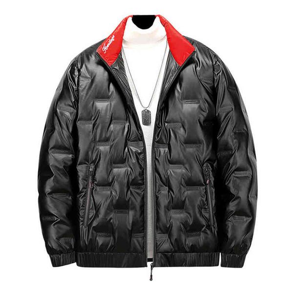 

l-8xl large winter new white duck down thick warm et coat men's wear, Black