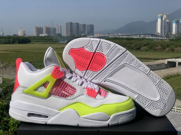 

new womens gs lemon venom 2020 4s iv basketball shoes woman girls jumpman 4 pink yellow white sports sneakers chaussures trainers zapatos, Black