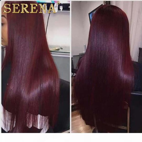 

mink mongolian virgin hairs straight human hair bundles 3 pcs 99j red hairs bundles ombre brazilian hair bundles hair extensions, Black