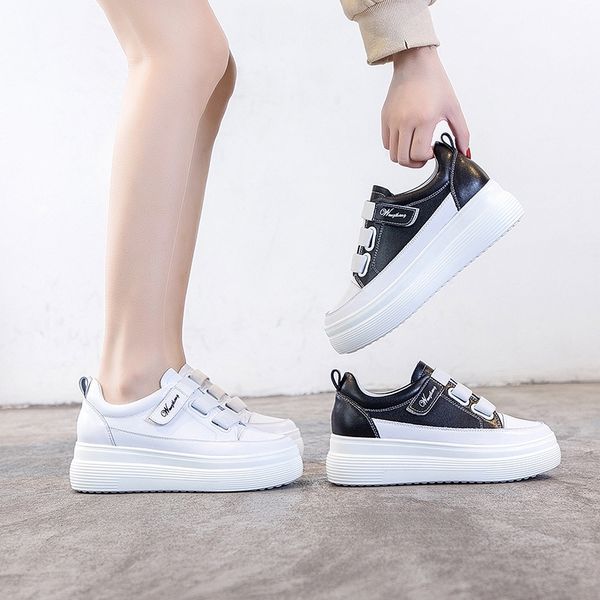 

black friday new informal sports personal brand leather high-end women's growth in white shoes