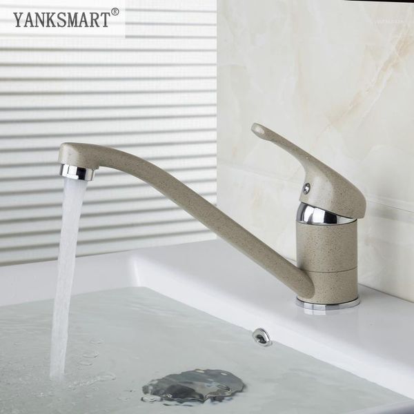 

bathroom sink faucets yanksmart painting finish kitchen faucet deck mounted long swivel spout washbasin mixer taps1