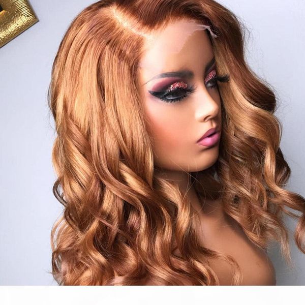 

indian glueless 13x6 lace front human hair wigs with baby hair loose wave blonde full lace wig 360 lace frontal wig for women, Black