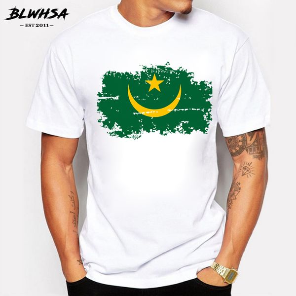 

blwhsa mauritania national flag print fashion brand design summer mauritania flag tees sport hooded sweatshirt hoodie men t shirt