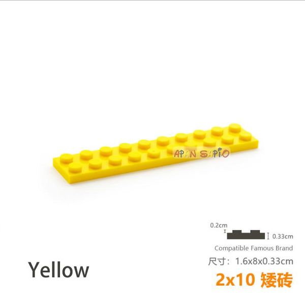 

5pcs lot diy blocks building bricks thin 2x10 educational assemblage construction toys for children size compatible with lego wmtbpx