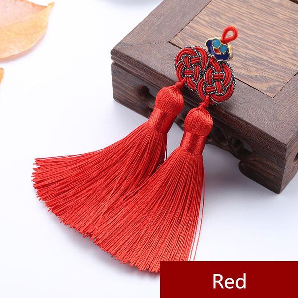 

1pc double money knots double tassel fringe diy craft supplies curtain garment textile sewing accessories jewelry making pendant h wmtpsx
