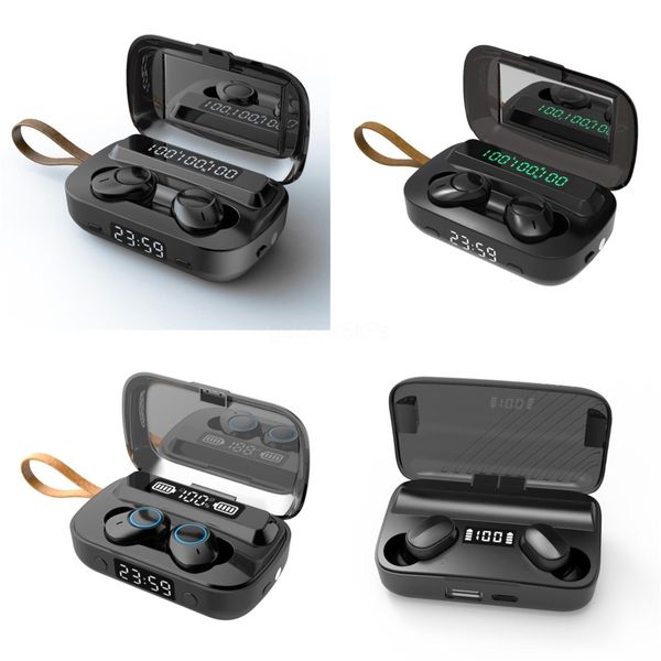 

i7 i7s i9s i9 tws twins bluetooth earphones headphones dock v4.2 stereo mini bass wireless headset earbuds with charging box for iphone#574