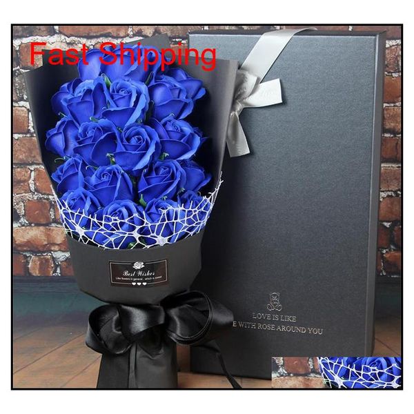 

artificial soap rose flowers gift boxes sets handmade bath rose flower valentine's day birthday wedding party gif qylhkm my_home2010
