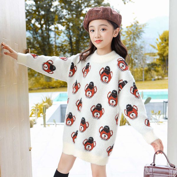 

2020 girls' new mink fce pullover for autumn and winter, Blue