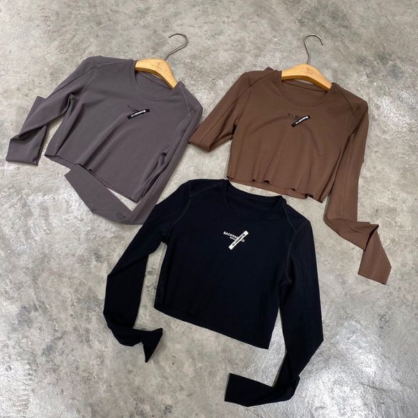 

kv4em осень 2020 новая простыми носить длинные и модная вокруг шеи футболка рукава рубашки женской поддержки oyyji, White