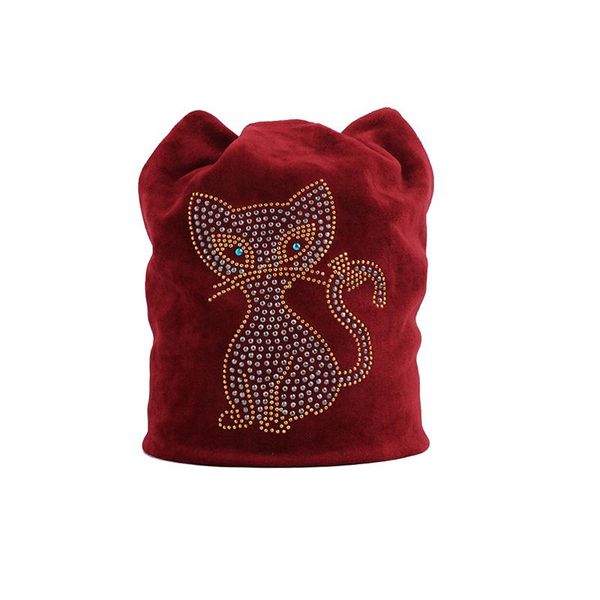 

flb cat ear beanies women winter warm velvet hat for female double layer thick skullies beanie cute ear flaps cap girls f18053 sqczeb
