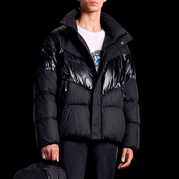 

20fw classic winter windproof down jackets warm simple solid coat men women couple high jacket street fashion outdoor outwear hfhlyrf071, Black