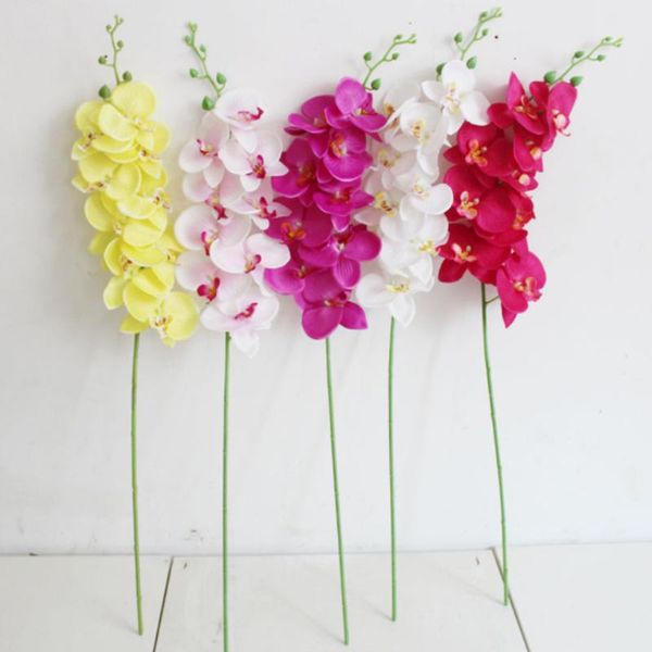 

93cm long stem artificial silk phalaenopsis butterfly orchid flower wedding bridal bride floral arrangement home decor