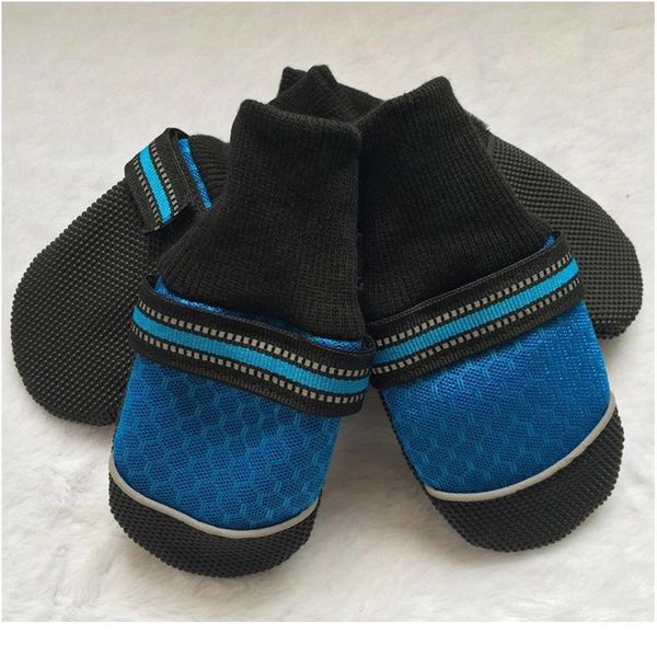 

4pcs/set waterproof anti-slip pet shoes for small dogs cats chihuahua yorkie thick snow dog boo bbyqxz