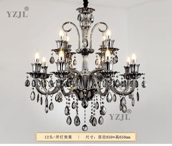 

new american retro chandelier living room dining room bedroom crystal lamp chandelier luxury atmospheric villa chandelier lighting