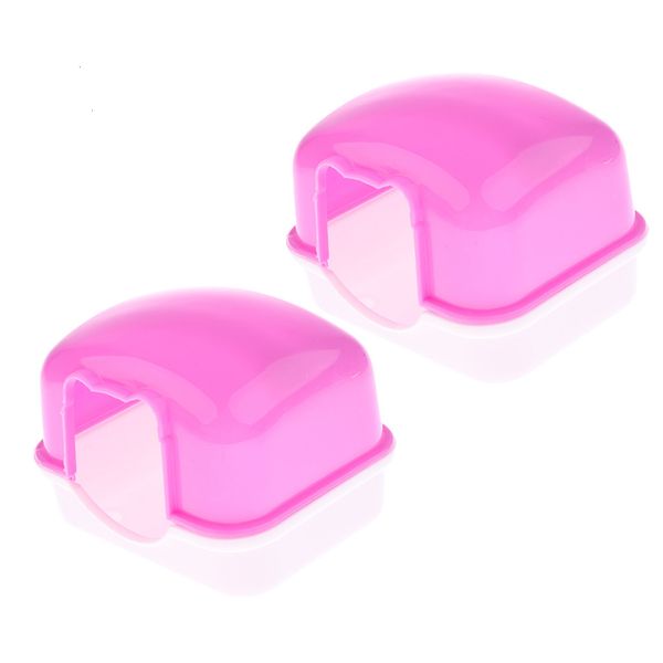 

guinea sleeping 2 rabbit pcs pig house rat hamster mice bed toy room pink