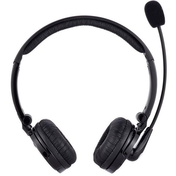 

wireless bluetooth headset noise cancelling headphones with boom mic for office phone call center customer service pc cell phone1