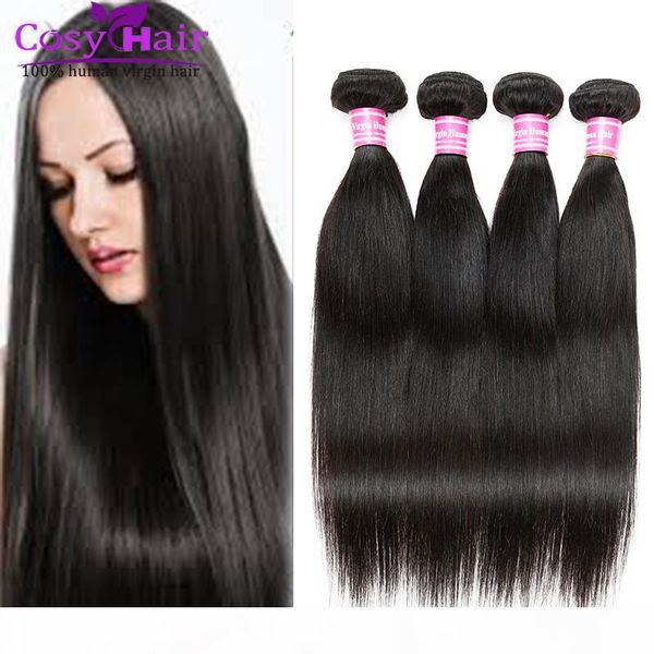 

brazilian peruvian straight human hair brazilian remy human hair weave bundles brazilian mink weft 8a 100% unprocessed natural black