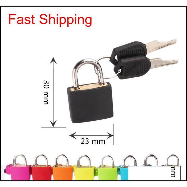 

30x2m small mini strong metal padlock travel suitcase diary book lock with 2 keys security luggage padlock decora qylxdw toys2010