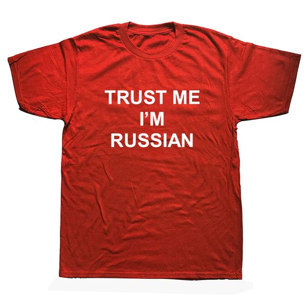 

trust me я русский россия смешной printed мужчины футболка мужчины с коротким рукавом футболки streetwear забавный спорт толстовка с капюшон