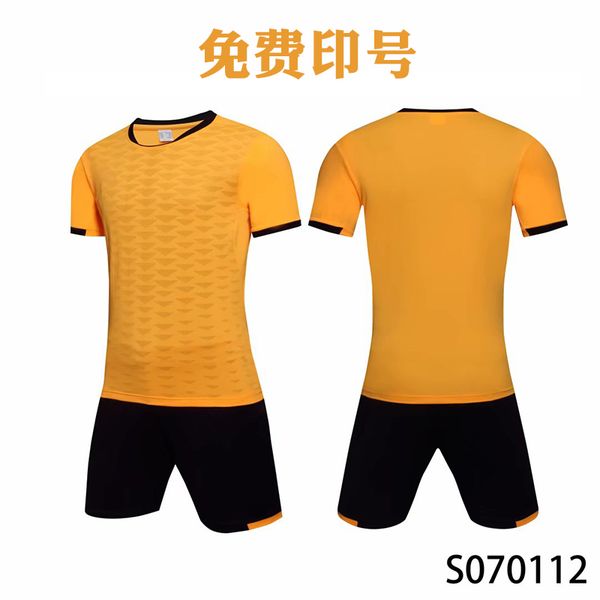 

men soccer jersey short sleeve soccer shirts football uniforms shirt+shorts --s070112-4, Black;yellow