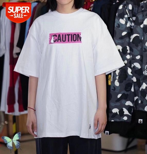 

summer #fr2 rabbits two, no smoking,smoking kills t-shirts men women 100%cotton caution logo t-shirt fast shipping #wg15, White;black