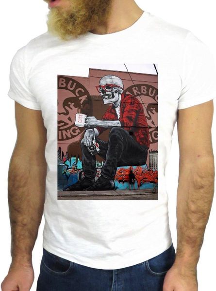 

new fashion brand male tshirt skeleton wall city hipster funny cool fashion nice design sport hooded sweatshirt hoodie men t shirt