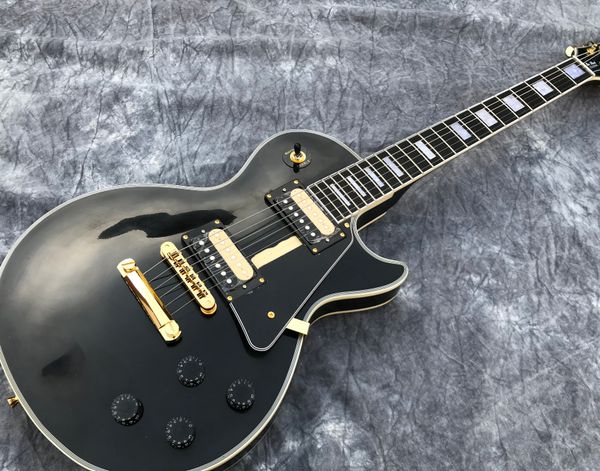 

aged lp black beauty electric guitar body mahogany gold hardware