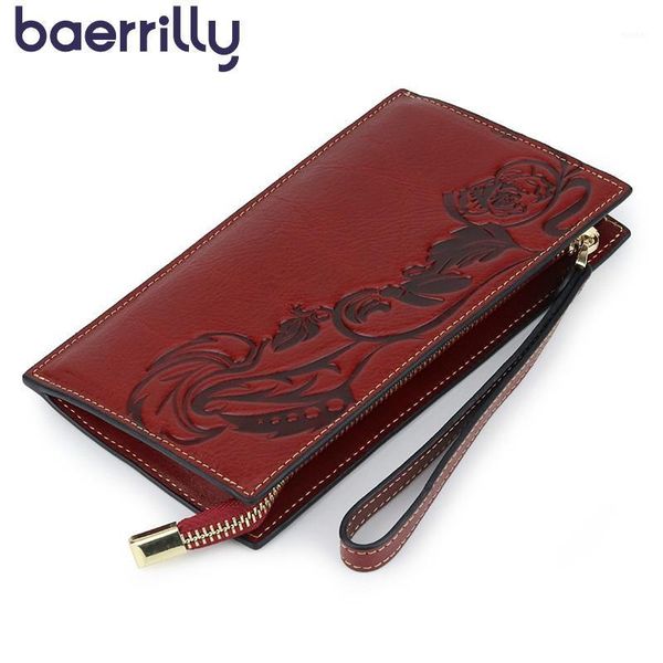 

wallets genuine leather women with phone case coin purse woman fashion clutch bags purses and handbags1, Red;black
