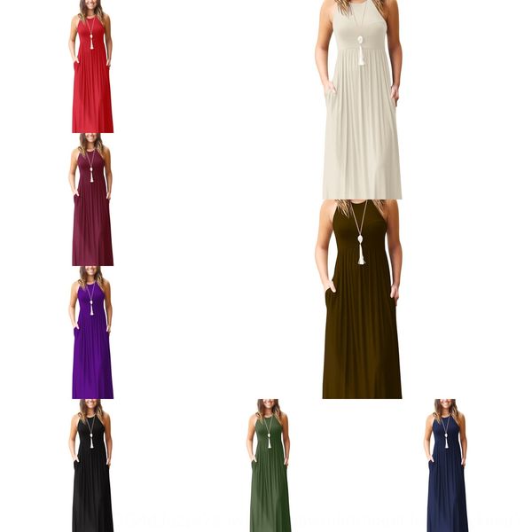

women's new long spring summer casual pocket women's new vest long dress spring summer casual vest pocket dress xlxth, Black;gray