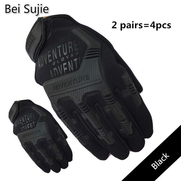 

tactical combat full finger gloves for men 4 pcs camouflage paintball military shooting gloves for swat soldiers comfortable 201020, Blue;gray