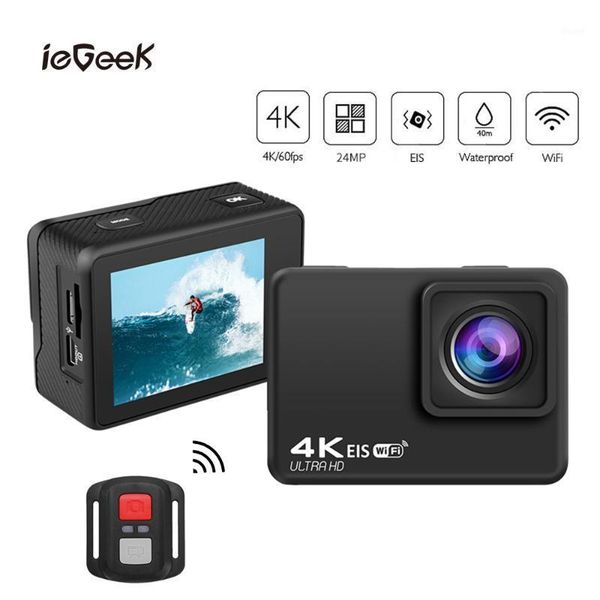 

eis anti-shake action camera 4k/60fps sports camera wifi 2.0" 170d underwater waterproof remote control video recording cameras1