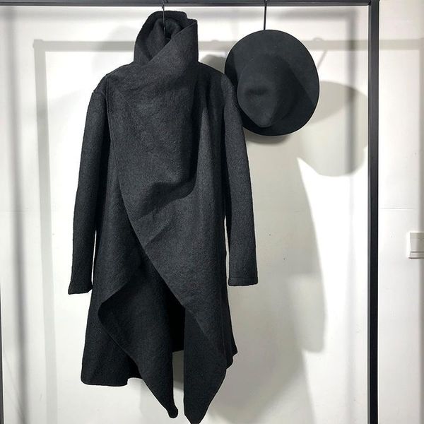 

runway seak men jacket casual coat high street dark men's clothing spring men black outer garment outer wear jacket coat1, Black;brown