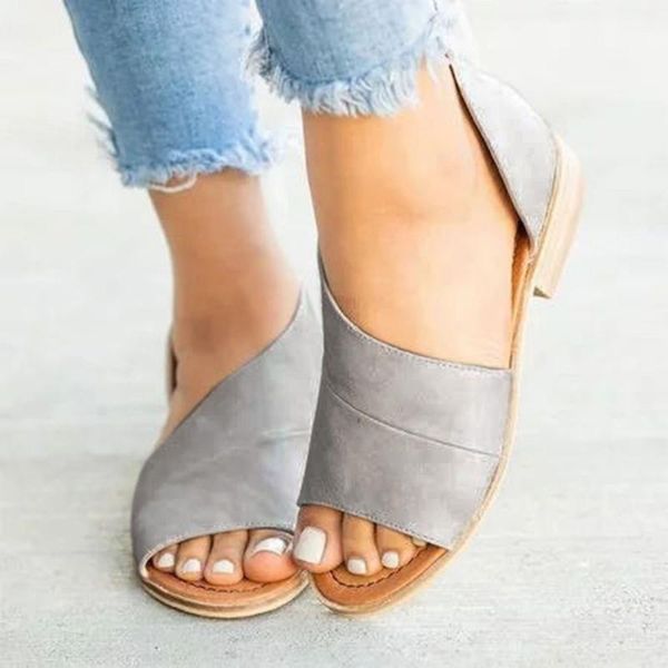 

woman sandals 2020 summer low heels sandalias de verano para mujer leather retro rome flat sandals classics concise shoes woman, Black