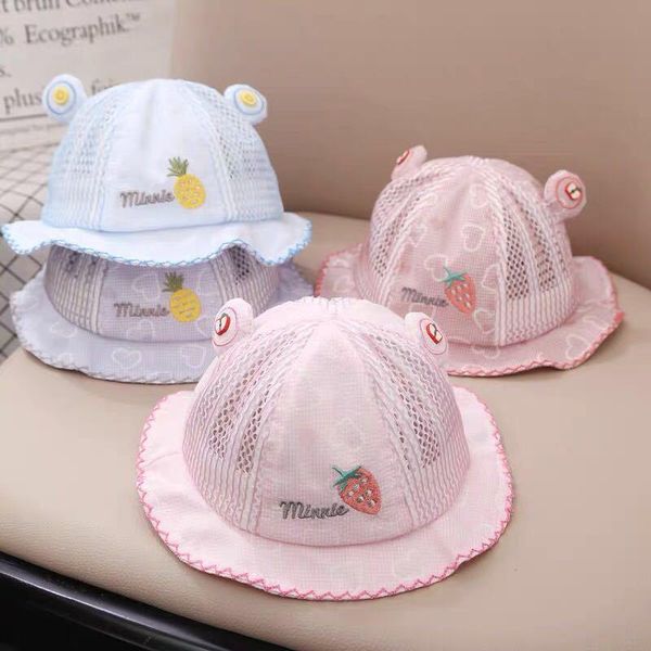 

beanies baby sun hat spring and autumn thin cute super summer pure cotton infant pot