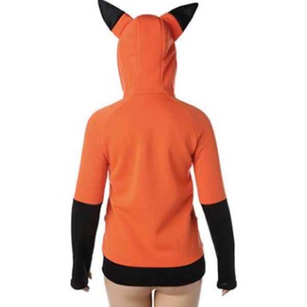 

halloween sweatshirt costume fox women's rabbit autumn cosplay spring hoodie and jacket long sleeve ear dkuhc, Black