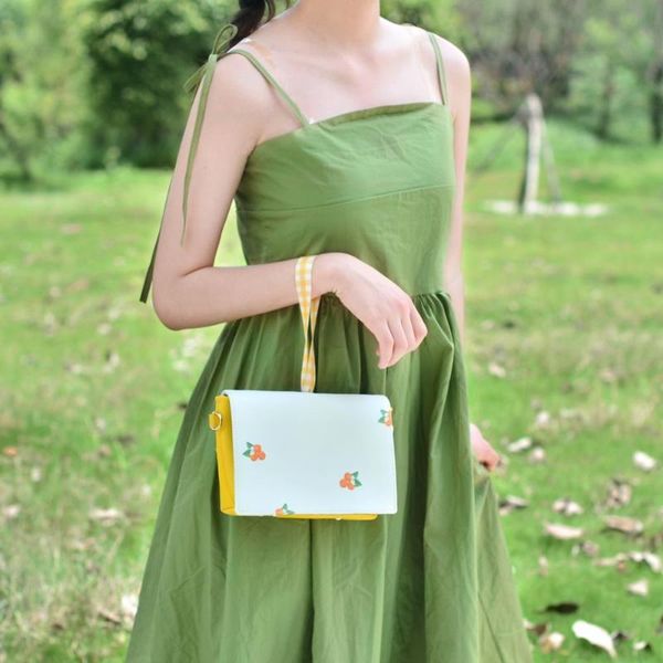 

angelatracy 2020 new arrival leather pu fresh floral sweet cute belt strap purse pack waist pack crossbody bag messenger bag