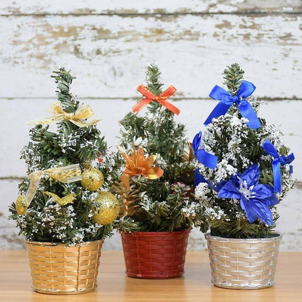 

mini christmas tree artificial pine trees tabledecoration mini tree with ornaments christmas home decoration kids room decor1