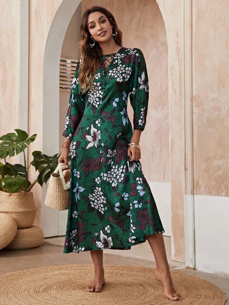 

floral print cover up 67sm#, White;black