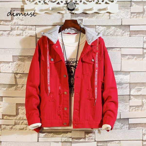 

мужские куртки мода мужчина anorak хип-хоп уличные джинсы куртки мужских рваных джинсовых куртки ковбой толстовка пальто 3xl, Black;brown