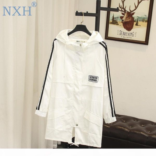 

large size trench women female windbreaker hooded cape woman clothes long trench coat loose plus size outwear duster coat y190920, Tan;black